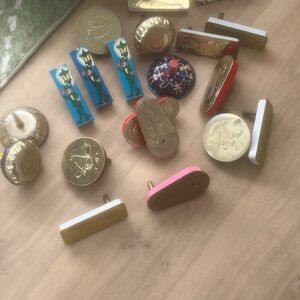 Vintage tin toy noisemakers